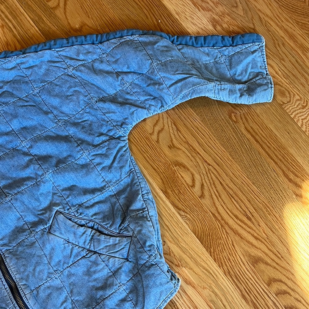 Free People Denim Dolman Quilted Jacket - Picture 9 of 16